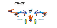 Complete stickerset KTM SX 50 2016 2017 Model 2 Decals dekor design graphics aufklebe stickerset nummerset dws mx