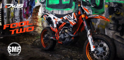 Comlete decal set complete stickerset SMF supermofools KTM EXC 125 250 350 450 500 2014 2015 2016 fool two