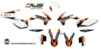 Comlete decal set complete stickerset SMF supermofools KTM EXC 125 250 350 450 500 2014 2015 2016 fool two