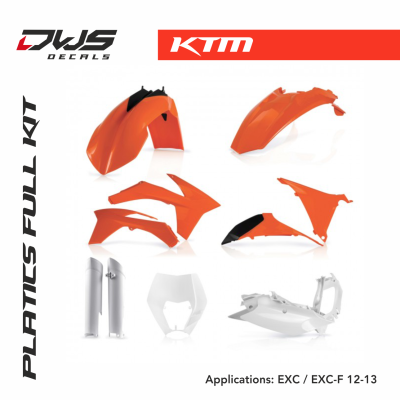 KTM plastics EXC EXC-F 2012 2013
