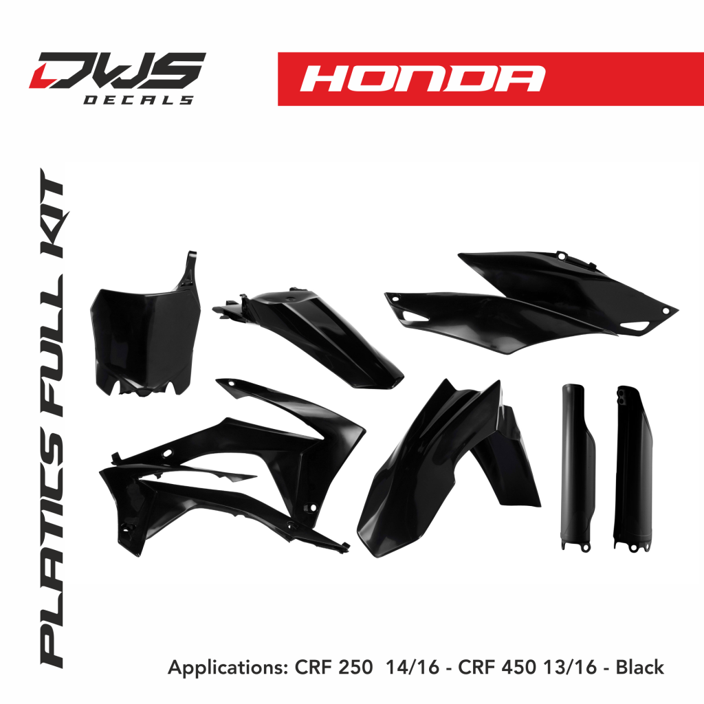 Honda Plastics CRF 250  2014/2016  CRF 450 2013/2016 Black