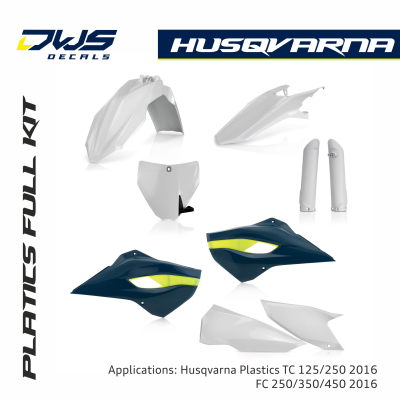Husqvarna Plastics TC 125/250 2014/2015 FC 250/350/450 2014/2015 dws decals acerbis