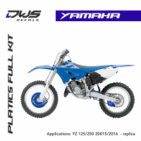 yamaha plastics YZ 125 250 2015 2016 dws decals acerbis replica motor