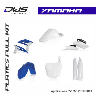 YAMAHA plastics Yz 250 2010 2011 2012 2013 replica dws decals acerbis