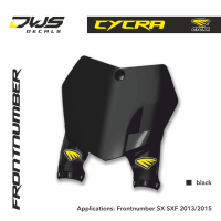 Cycra Frontnumber Sx SXF 2013 2014 2015 dws decals black zwart schwarz