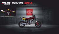 SWM SM supermoto supermotard 500R complete stickerset 2016