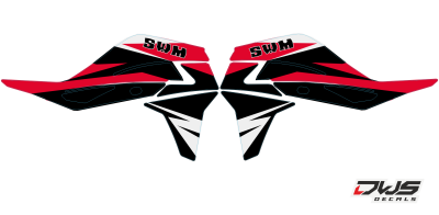 SWM SM supermoto supermotard 500R Radiaset 2016 graphics radiaset SWM 500 R 2016 Decals dekor design graphics aufklebe stickerset nummerset dws mx graphix
