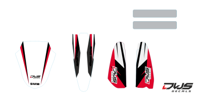 Trimset SWM 500 R 2016 Decals dekor design graphics aufklebe stickerset nummerset dws mx graphix