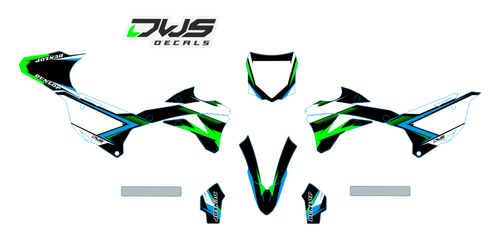 Kawasaki Plastics KX 85/100 2014/2021 model 2