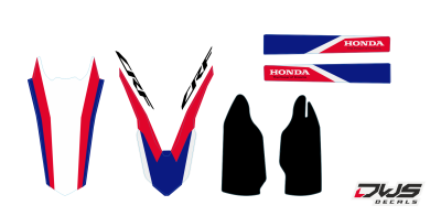 Trimset Honda crf 450 2013 2014 2015 2016 Honda Crf 250 2014 2015 2016 Decals dekor design graphics aufklebe stickerset nummerset dws mx