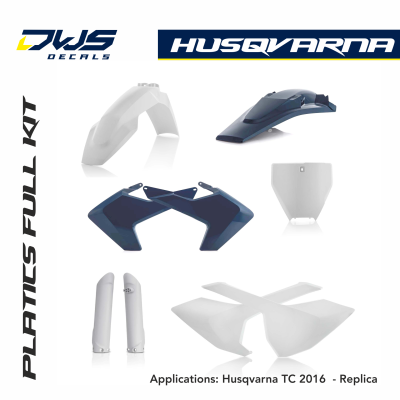 Husqvarna Plastics TC 125 FC 250 350 450 FS 450 2016 2017 acerbis replica 2016 dws decals
