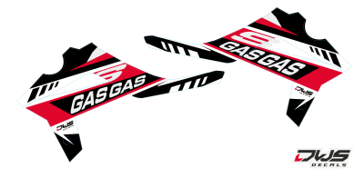 radiaset Gas Gas EC 200 250 300 450 2012 2013 2014 2015 2016 Decals dekor design graphics aufklebe stickerset nummerset dws mx