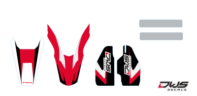 Trimset Honda CRF 150 2011 Decals dekor design graphics aufklebe stickerset nummerset dws mx graphix