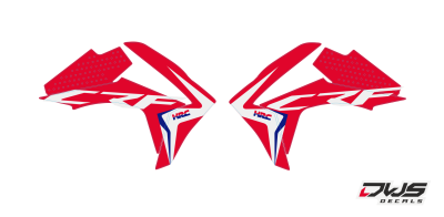Radiaset Honda crf 450 2013 2014 2015 2016 Honda Crf 250 2014 2015 2016 Decals dekor design graphics aufklebe stickerset nummerset dws mx model 8 Honda factory look 2017