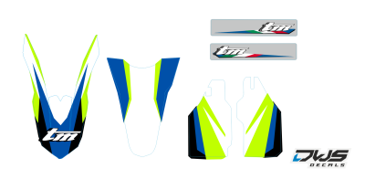 trimset TM 4T 2015 2016 2017 Decals dekor design graphics aufklebe stickerset nummerset dws mx