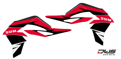 Radiaset SWM 650 R 2016 Decals dekor design graphics aufklebe stickerset nummerset dws mx graphix