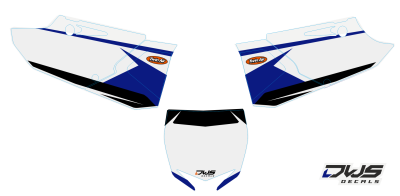 Nummerset Yamaha YZ 125-250 2015 2016 2017 Decals dekor design graphics aufklebe stickerset nummerset dws mx graphix number set 