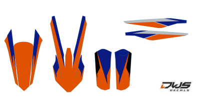 Trimset KTM Sx SX-F 125 250 350 450 2016 Decals dekor design graphics aufklebe stickerset nummerset dws mx
