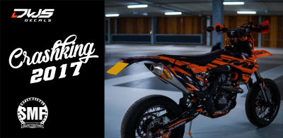 Supermofools SMF Crashking 2017 KTM EXC 125 250 350 450 500 2014 2015 20016 DWS decals decore graphics graphix