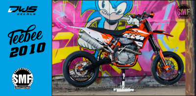 Comlete decal set complete stickerset SMF supermofools KTM EXC 125 250 350 450 500 2008 2009 2010 2011 Teebee
