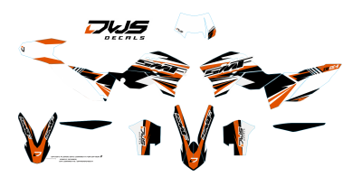 Complete stickerset KTM SX EXC 2008 2009 2010 2011 530 EX SMF Decals dekor design graphics aufklebe stickerset nummerset dws mx