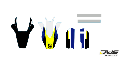 Trimset rear fender frontfender swingarme kotflugel brug stickersfork protectors TC 50 husqvarna 2017 2018 dws decals graphics grahics aufklebe decore number decals nummerset