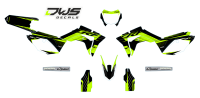 Complete Stickerset decore aufkleber Decalset Honda CRf 450 RX offroad 2017 2018 Decals dekor design graphics graphix aufklebe stickerset nummerset dws mx model 1 Honda factory look 2017 graphic rear fender front fender forkprotectors radiator scoops kotf