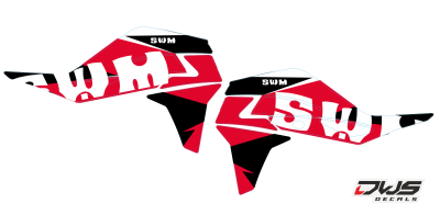Nummerset numberset nummers side panels SWM SM supermoto supermotard 500R complete stickerset 2016 graphics DWS decals