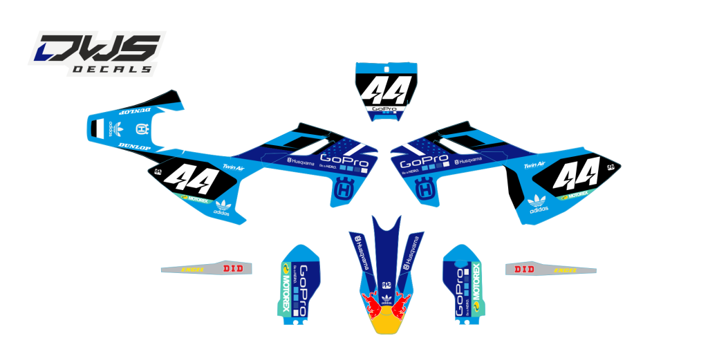 Complete stickerset TC 85 husqvarna complete decal set komplette Decore DWS decals MX graphics graphix aufklebe 2017 2018