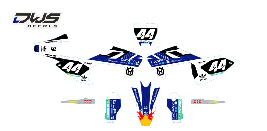Complete stickerset TC 85 husqvarna complete decal set komplette Decore DWS decals MX graphics graphix aufklebe 2017 2018