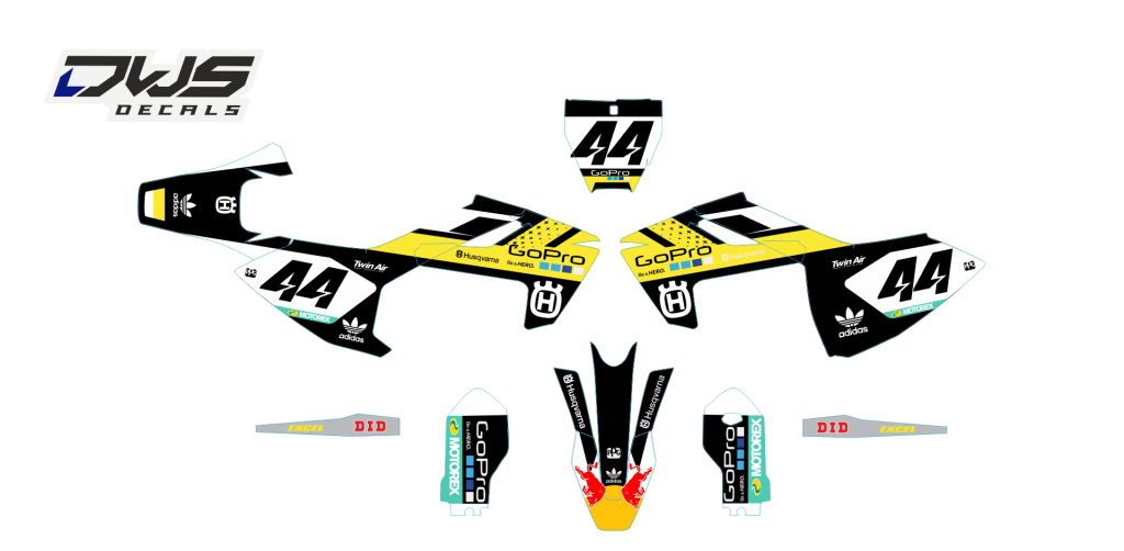Complete stickerset TC 85 husqvarna complete decal set komplette Decore DWS decals MX graphics graphix aufklebe 2017 2018