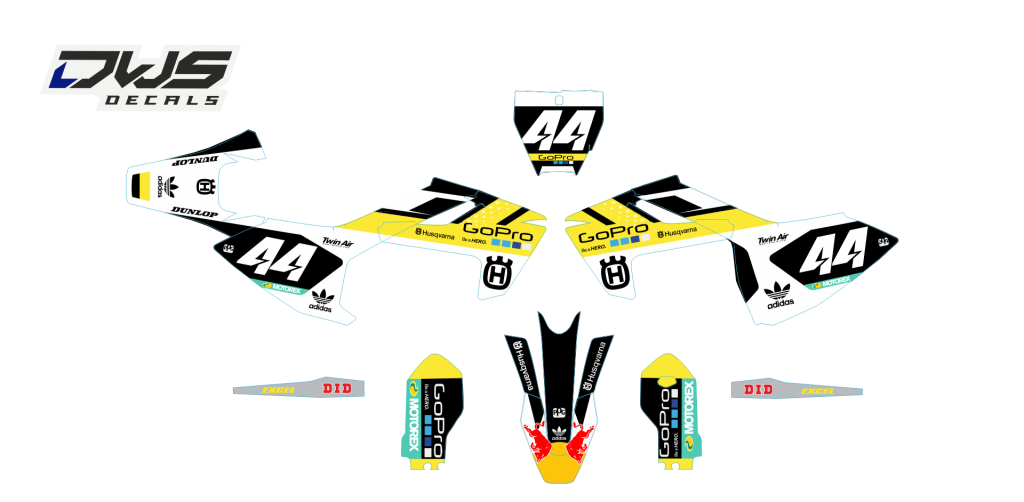 Complete stickerset TC 85 husqvarna complete decal set komplette Decore DWS decals MX graphics graphix aufklebe 2017 2018