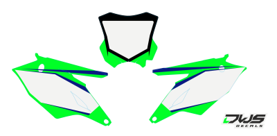 Kawasaki KXF 450 2016 blauw blue blau Decals dekor design graphics aufklebe stickerset nummerset dws mx