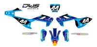 Complete Stickerset Husqvarna TC 125 FC 250 350 450 FS 450 2016 Decals dekor decore design graphics aufklebe stickerset nummerset dws mx